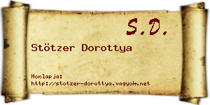 Stötzer Dorottya névjegykártya